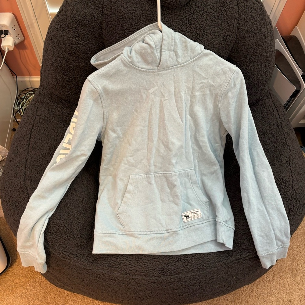 Abercrombie Kids Abercrombie & Fitch Baby Blue Hoodie Youth 15/16 Sweater #332